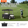 Golf Cart Enclosure 2+2 Passenger Polyester Sunproof Dustproof