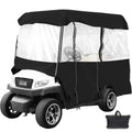 4 Seater Golf Cart Cover Waterproof Roll-Up Door Enclosure