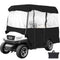 4 Seater Golf Cart Cover Waterproof Roll-Up Door Enclosure