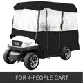 4 Seater Golf Cart Cover Waterproof Roll-Up Door Enclosure