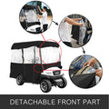 4 Seater Golf Cart Cover Waterproof Roll-Up Door Enclosure