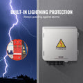 Solar PV Combiner Box 4 String 10A IP65 ABS Case Solar Panel