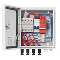PV Combiner Box 4 String 15A Fuse 63A Breaker IP65 Solar Panel