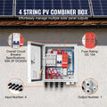 PV Combiner Box 4 String 15A Fuse 63A Breaker IP65 Solar Panel