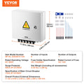 Solar PV Combiner Box 6 String 15A IP65 Steel Case