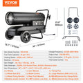 100000BTU Kerosene Diesel Forced Air Torpedo Space Heater