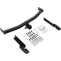 Class 3 Trailer Hitch, 2-Inch Receiver, Q455B Steel Tube Frame, Compatible with 2020-2023 Toyota Highlander, Multi-Fit Hitch to Receive Ball Mount, Cargo Carrier, Bike Rack, and Tow Hook, Black
