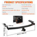 Class 3 Trailer Hitch 2-Inch Receiver Toyota Highlander 2020-2023