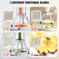 Commercial Vegetable Chopper 4 Blades Fruits Dicer Food Processor
