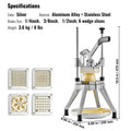 Commercial Vegetable Chopper 4 Blades Fruits Dicer Food Processor