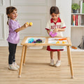 Kids Sensory Table Wooden Sand Water Play 3 Storage Bins