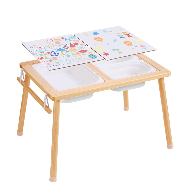 Kids Sensory Table Sand Water Play with Storage Bins