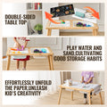Kids Sensory Table Sand Water Play with Storage Bins