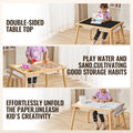 Kids Sensory Table Sand Water Play with 2 Storage Bins Chair Set