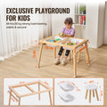 Kids Sensory Table Sand Water Play with 2 Storage Bins Chair Set