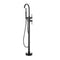 Freestanding Bath Faucet Floor Mount 360° Swivel Spout Shower Mixer