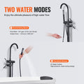 Freestanding Bath Faucet Floor Mount 360° Swivel Spout Shower Mixer