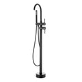 Freestanding Bath Faucet Floor Mount 360° Swivel Spout Shower Mixer