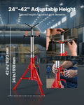 Pipe Jack Stands 1134kg Adjustable 610-1067mm Portable Folding