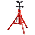 V Head Pipe Stand 1134kg Lift Capacity Adjustable Height Pipe Jack Stands Portable Folding