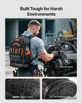 Tool Backpack 65 Pockets Heavy Duty Work Organizer Laptop Compartment