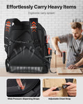 Tool Backpack 64 Pockets Heavy Duty Laptop Compartment Work Bags