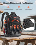 Tool Backpack 64 Pockets Heavy Duty Laptop Compartment Work Bags