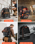Tool Backpack 64 Pockets Heavy Duty Laptop Compartment Work Bags