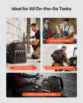 Tool Backpack 49 Pockets Laptop Compartment Heavy Duty Work Bag