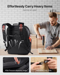 Tool Backpack 45 Pockets Heavy-Duty Laptop Compartment Electrician Work