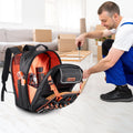 Tool Backpack 45 Pockets Heavy-Duty Laptop Compartment Electrician Work