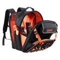 Tool Backpack 45 Pockets Heavy-Duty Laptop Compartment Electrician Work
