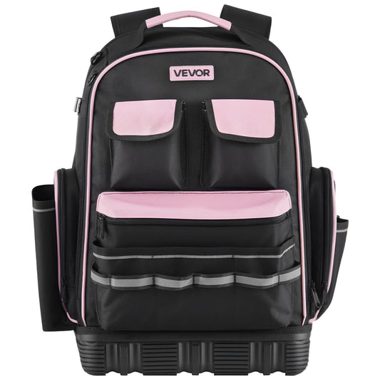 Tool Backpack 56 Pockets Heavy Duty Storage Organiser Laptop Compartment