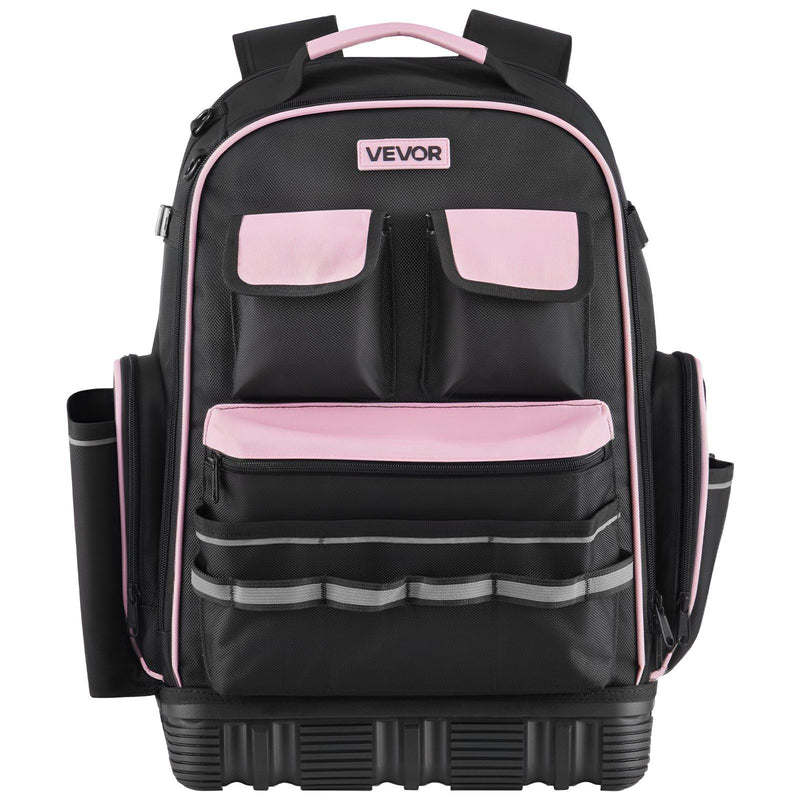 Tool Backpack 56 Pockets Heavy Duty Storage Organiser Laptop Compartment