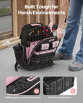 Tool Backpack 56 Pockets Heavy Duty Storage Organiser Laptop Compartment