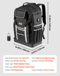 Tool Backpack 56 Pockets Heavy Duty Storage Organizer Molded Base