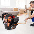 Tool Backpack 56 Pockets Heavy Duty Storage Organizer Molded Base