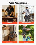 Tool Belt 22 Pockets Heavy Duty Carpenter Electrician Suspenders