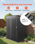Metal Garden Shed 1533x876x1815mm Lockable Door 2 Vents
