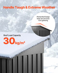 Metal Garden Shed 1533x876x1815mm Lockable Door 2 Vents