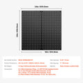 Metal Pegboard 2 Panels 600x305mm Wall Organiser Home