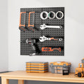 Metal Pegboard 2 Panels 600x305mm Wall Organiser Home