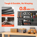 Metal Pegboard 60x30cm 3 Panel Wall Organiser Home Office Storage