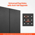 Metal Pegboard 60x30cm 3 Panel Wall Organiser Home Office Storage