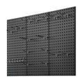 Metal Pegboard 60x30cm 3 Panel Wall Organiser Home Office Storage