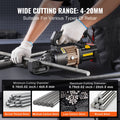 Electric Hydraulic Rebar Cutter 1000W 4-20mm #6 3/4