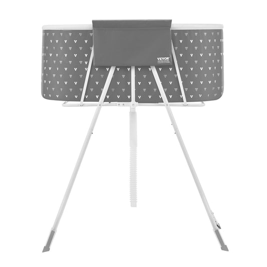 Portable Dog Bathtub, Elevated & Foldable Space-saving Pet Shower Station with Efficient Drainage, Bathing Tub for Washing & Grooming Small and Medium Size Dogs and Cats Indoor & Outdoor, Grey