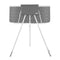 Portable Dog Bathtub, Elevated & Foldable Space-saving Pet Shower Station with Efficient Drainage, Bathing Tub for Washing & Grooming Small and Medium Size Dogs and Cats Indoor & Outdoor, Grey