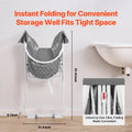 Portable Dog Bathtub, Elevated & Foldable Space-saving Pet Shower Station with Efficient Drainage, Bathing Tub for Washing & Grooming Small and Medium Size Dogs and Cats Indoor & Outdoor, Grey