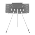 Portable Dog Bathtub, Elevated & Foldable Space-saving Pet Shower Station with Efficient Drainage, Bathing Tub for Washing & Grooming Small and Medium Size Dogs and Cats Indoor & Outdoor, Grey